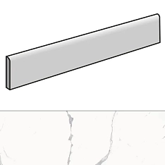 Italon Stellaris Battiscopa Statuario White 7.2x80 / Италон Стелларис
 Плитнус Статуарио Уайт 7.2x80 